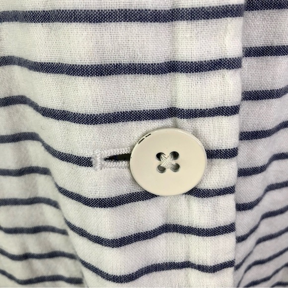 Gap Academy Blazer white blue striped double lawn cotton 10 - Picture 10 of 13